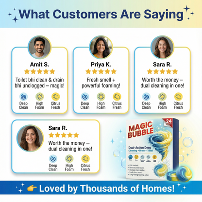 Magic Bubble Cleaning Tablets | 🔥BUY 1 GET 3 FREE🔥